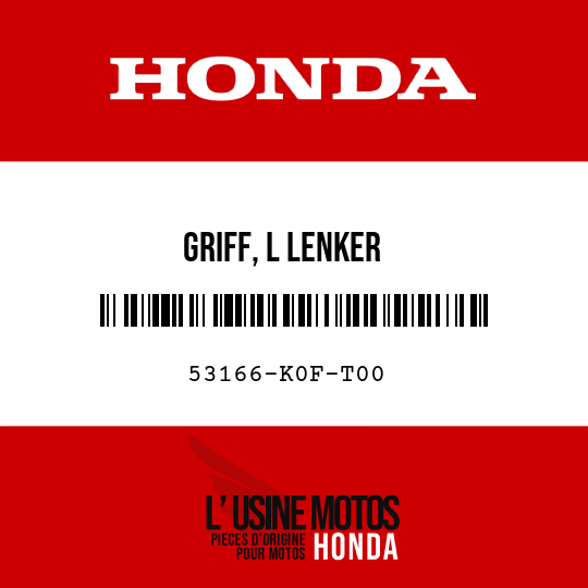 image de 53166-K0F-T00 GRIFF, L LENKER