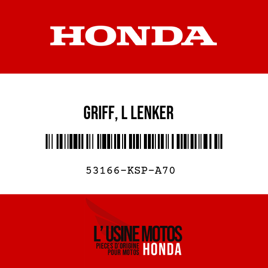 image de 53166-KSP-A70 GRIFF, L LENKER