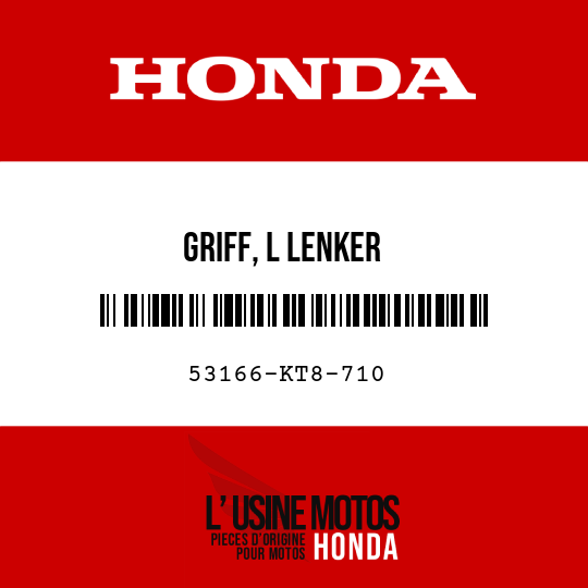 image de 53166-KT8-710 GRIFF, L LENKER