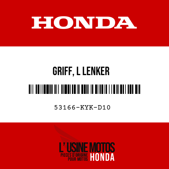 image de 53166-KYK-D10 GRIFF, L LENKER
