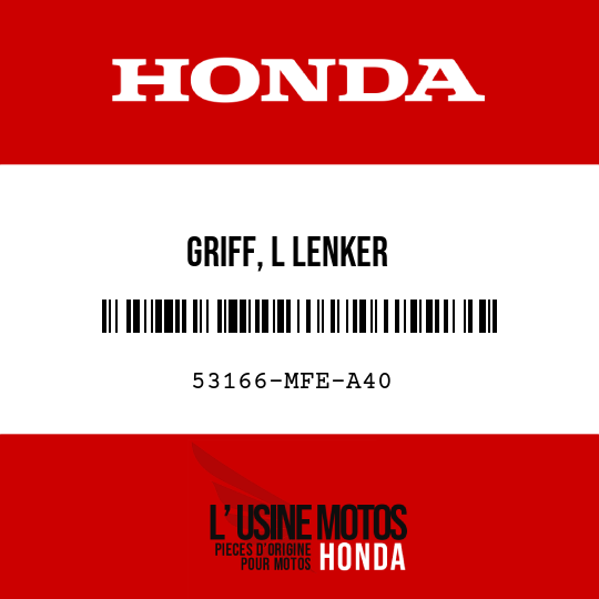 image de 53166-MFE-A40 GRIFF, L LENKER