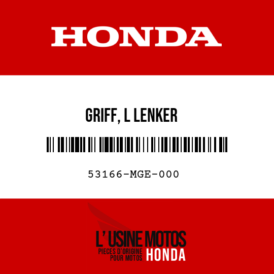 image de 53166-MGE-000 GRIFF, L LENKER