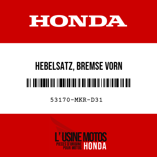 image de 53170-MKR-D31 HEBELSATZ, BREMSE VORN