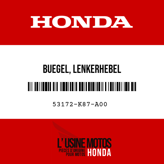 image de 53172-K87-A00 BUEGEL, LENKERHEBEL
