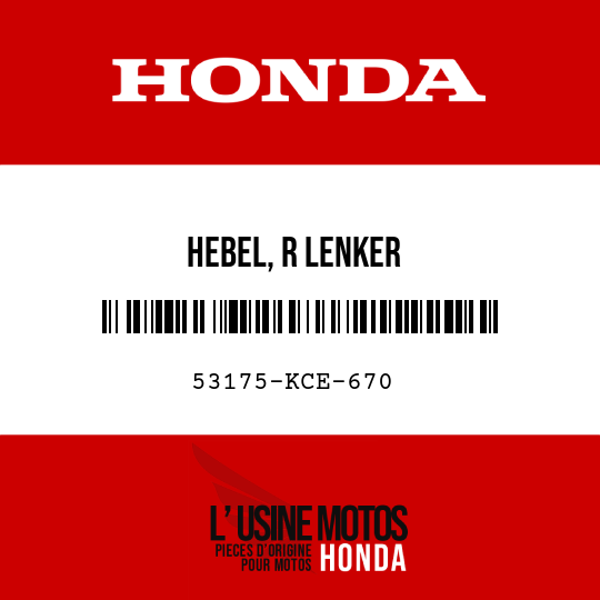 image de 53175-KCE-670 HEBEL, R LENKER