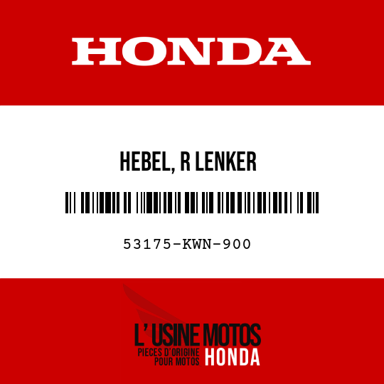 image de 53175-KWN-900 HEBEL, R LENKER