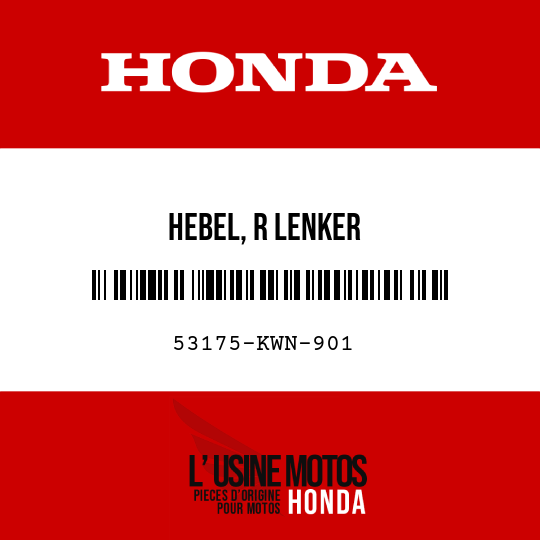image de 53175-KWN-901 HEBEL, R LENKER