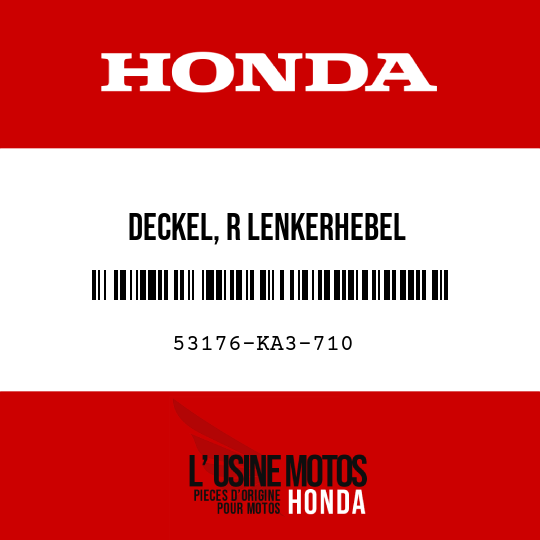 image de 53176-KA3-710 DECKEL, R LENKERHEBEL