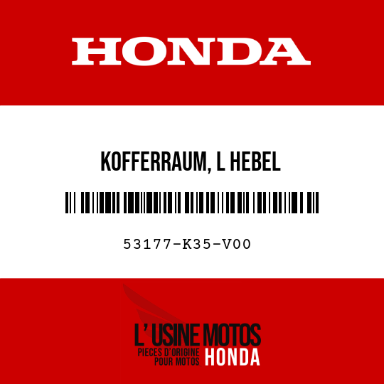 image de 53177-K35-V00 KOFFERRAUM, L HEBEL