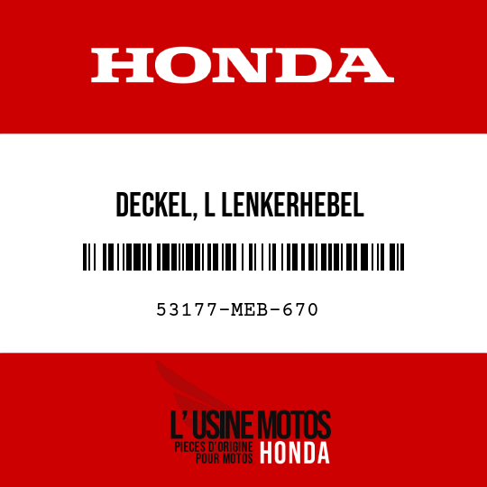 image de 53177-MEB-670 DECKEL, L LENKERHEBEL