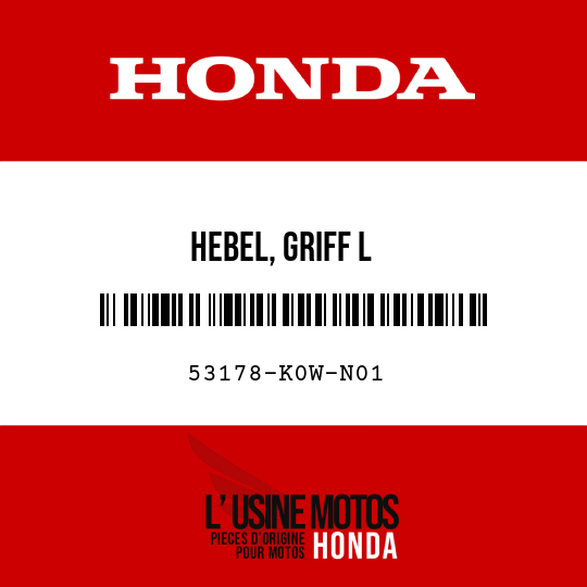 image de 53178-K0W-N01 HEBEL, GRIFF L
