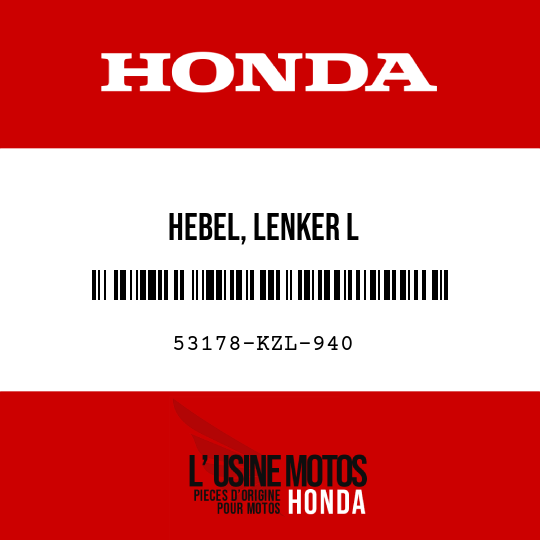 image de 53178-KZL-940 HEBEL, LENKER L