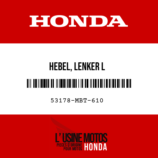 image de 53178-MBT-610 HEBEL, LENKER L
