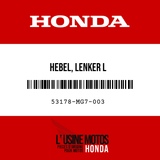 image de 53178-MG7-003 HEBEL, LENKER L