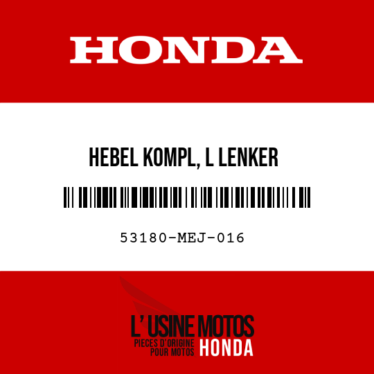 image de 53180-MEJ-016 HEBEL KOMPL, L LENKER