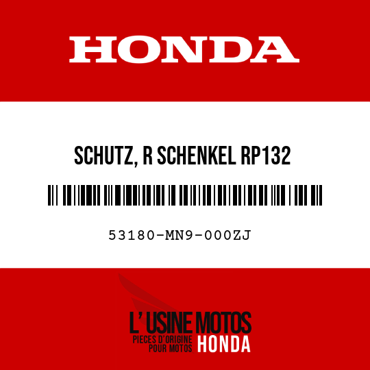 image de 53180-MN9-000ZJ SCHUTZ, R SCHENKEL RP132 