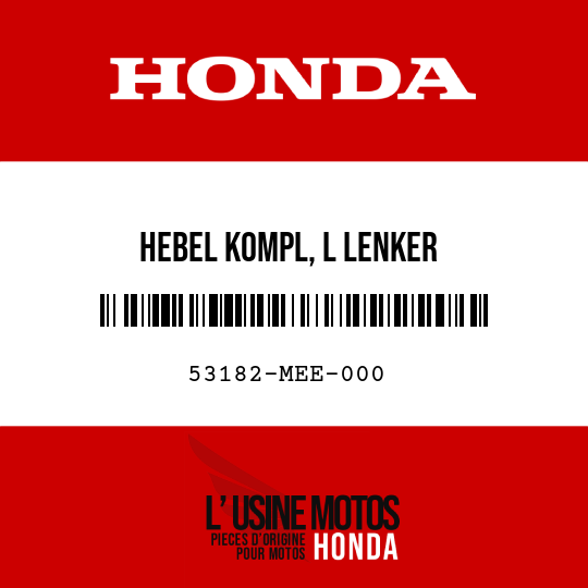 image de 53182-MEE-000 HEBEL KOMPL, L LENKER