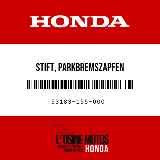 image de 53183-155-000 STIFT, PARKBREMSZAPFEN