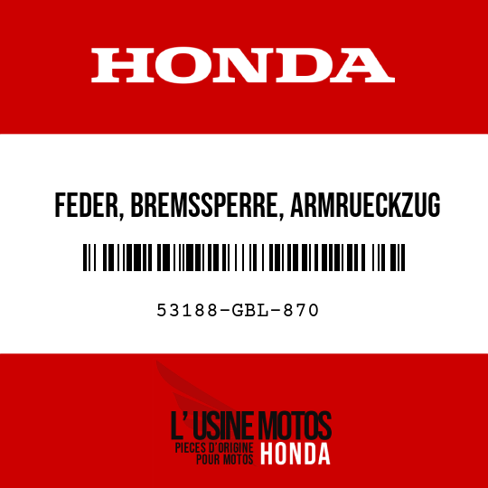 image de 53188-GBL-870 FEDER, BREMSSPERRE, ARMRUECKZUG