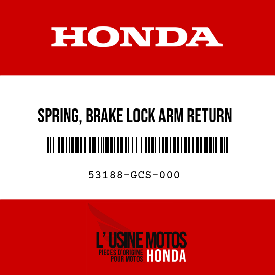 image de 53188-GCS-000 SPRING, BRAKE LOCK ARM RETURN
