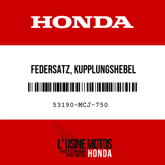 image de 53190-MCJ-750 FEDERSATZ, KUPPLUNGSHEBEL
