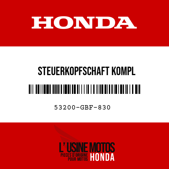image de 53200-GBF-830 STEUERKOPFSCHAFT KOMPL