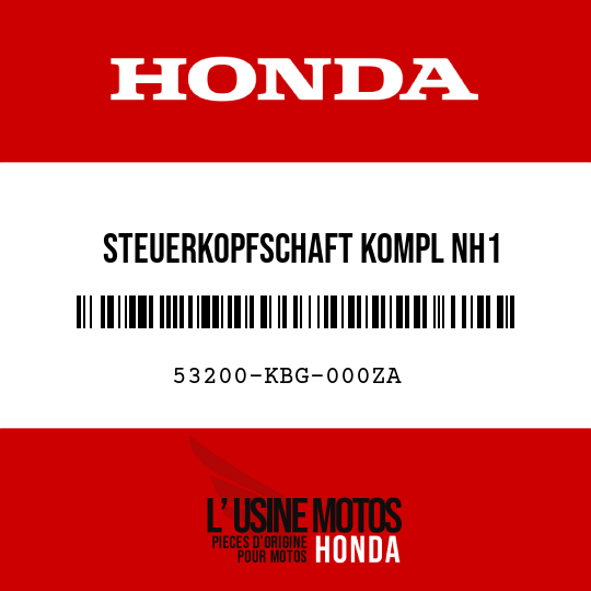 image de 53200-KBG-000ZA STEUERKOPFSCHAFT KOMPL NH1 