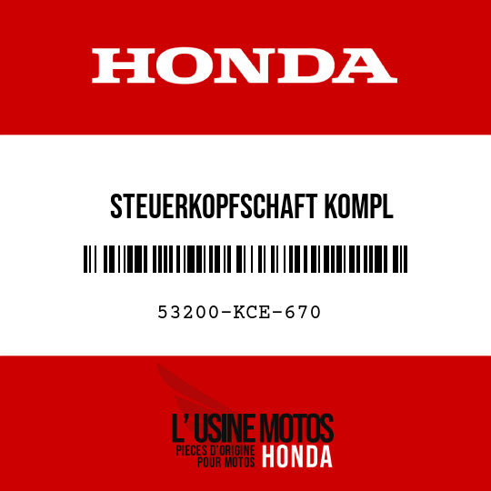 image de 53200-KCE-670 STEUERKOPFSCHAFT KOMPL