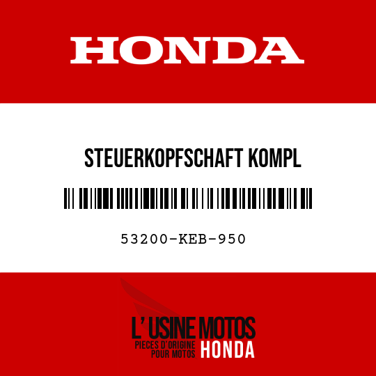 image de 53200-KEB-950 STEUERKOPFSCHAFT KOMPL