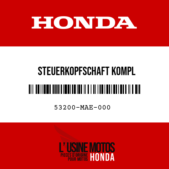 image de 53200-MAE-000 STEUERKOPFSCHAFT KOMPL
