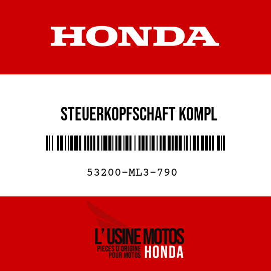 image de 53200-ML3-790 STEUERKOPFSCHAFT KOMPL