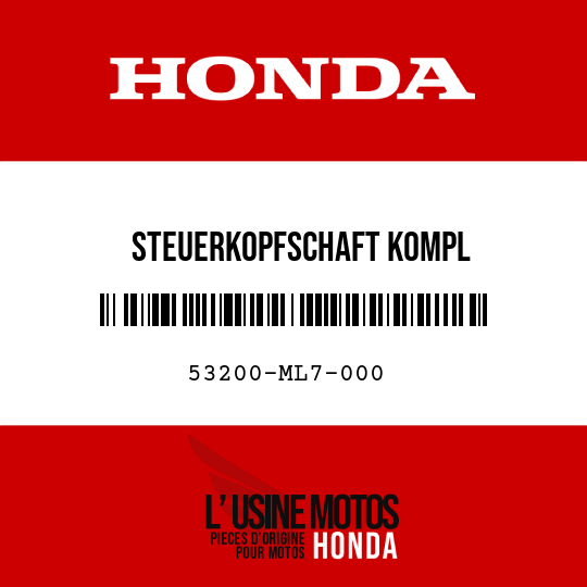 image de 53200-ML7-000 STEUERKOPFSCHAFT KOMPL