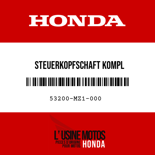 image de 53200-MZ1-000 STEUERKOPFSCHAFT KOMPL