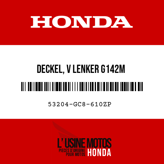 image de 53204-GC8-610ZP DECKEL, V LENKER G142M 