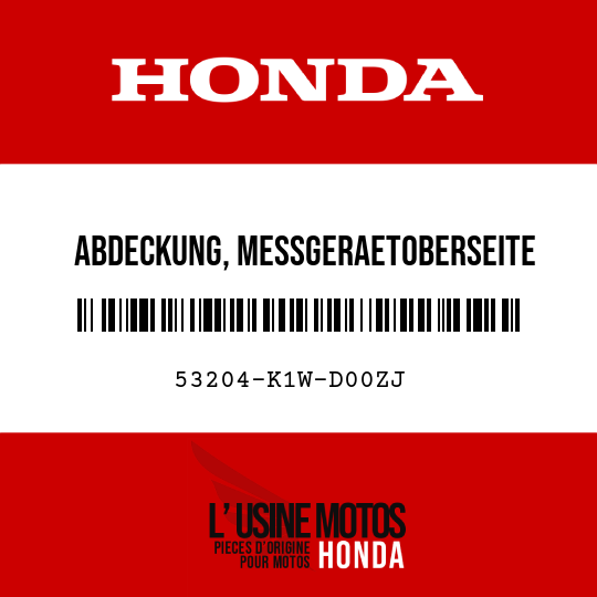 image de 53204-K1W-D00ZJ ABDECKUNG, MESSGERAETOBERSEITE PB412M (PB412M MONDBLAUMETALLIC)