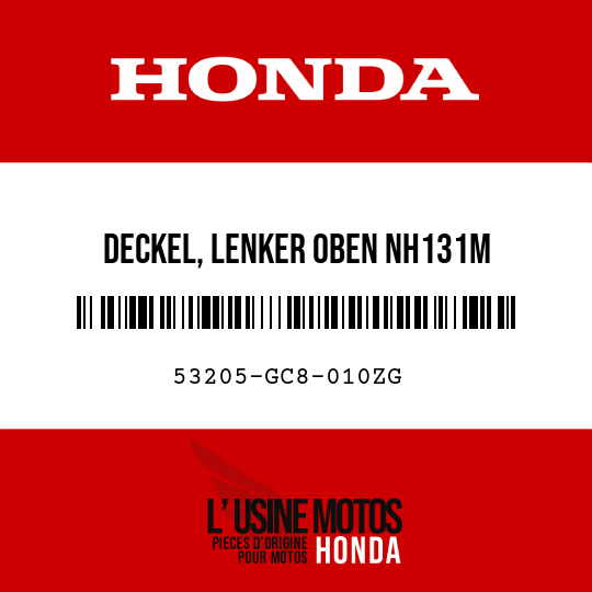 image de 53205-GC8-010ZG DECKEL, LENKER OBEN NH131M 