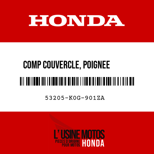 image de 53205-K0G-901ZA COMP COUVERCLE, POIGNEE      SUPERIEURE R376P