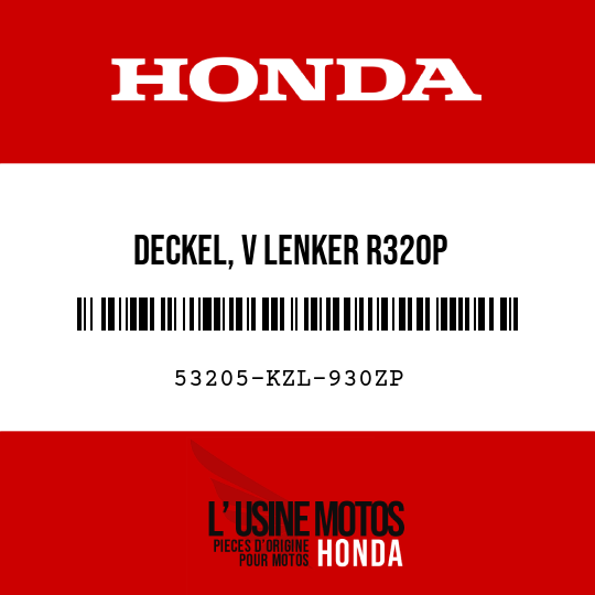 image de 53205-KZL-930ZP DECKEL, V LENKER R320P
