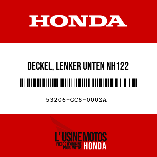 image de 53206-GC8-000ZA DECKEL, LENKER UNTEN NH122 