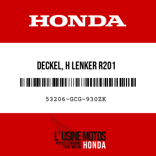 image de 53206-GCG-930ZK DECKEL, H LENKER R201 