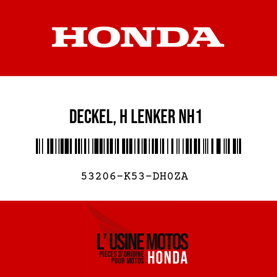 image de 53206-K53-DH0ZA DECKEL, H LENKER NH1