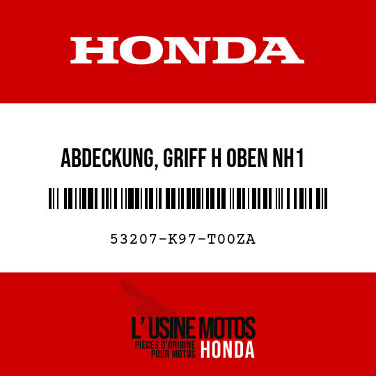 image de 53207-K97-T00ZA ABDECKUNG, GRIFF H OBEN NH1