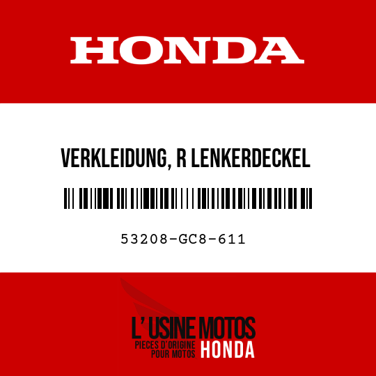 image de 53208-GC8-611 VERKLEIDUNG, R LENKERDECKEL