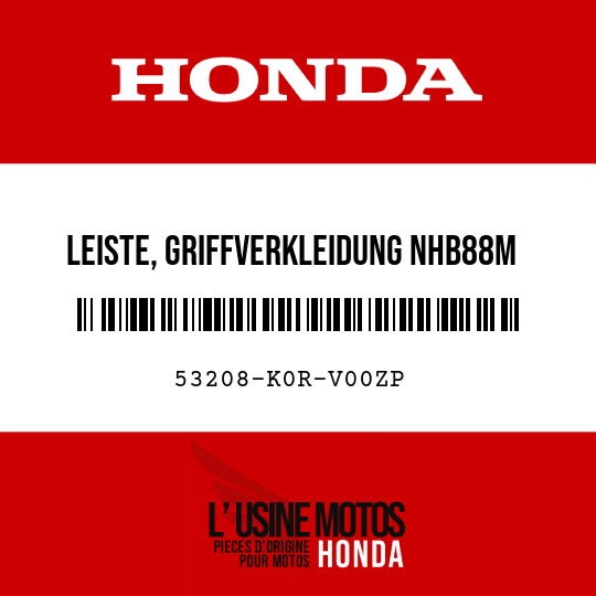 image de 53208-K0R-V00ZP LEISTE, GRIFFVERKLEIDUNG NHB88M
