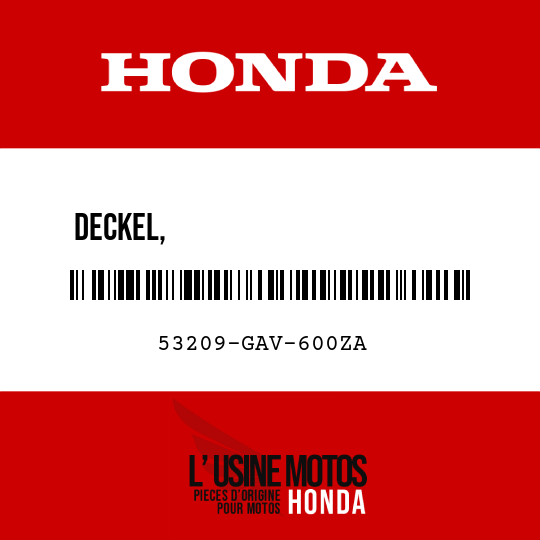 image de 53209-GAV-600ZA DECKEL,                       BREMSFLUESSIGKEITSBEHAELTER NH158R  (NH158R KARBONGRAU)