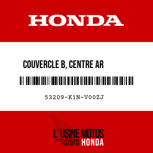image de 53209-K1N-V00ZJ COUVERCLE B, CENTRE AR       POIGNEE R368C