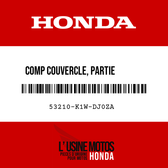 image de 53210-K1W-DJ0ZA COMP COUVERCLE, PARTIE       SUPERIEURE COMPTEUR PB417M