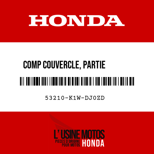 image de 53210-K1W-DJ0ZD COMP COUVERCLE, PARTIE       SUPERIEURE COMPTEUR NHC81M