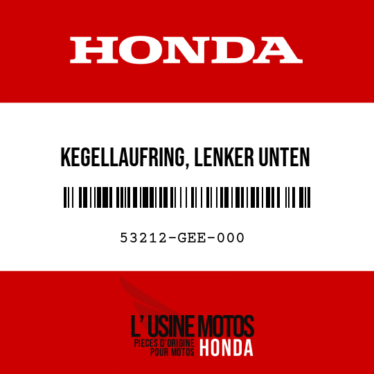 image de 53212-GEE-000 KEGELLAUFRING, LENKER UNTEN