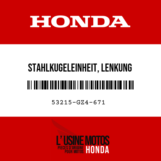 image de 53215-GZ4-671 STAHLKUGELEINHEIT, LENKUNG